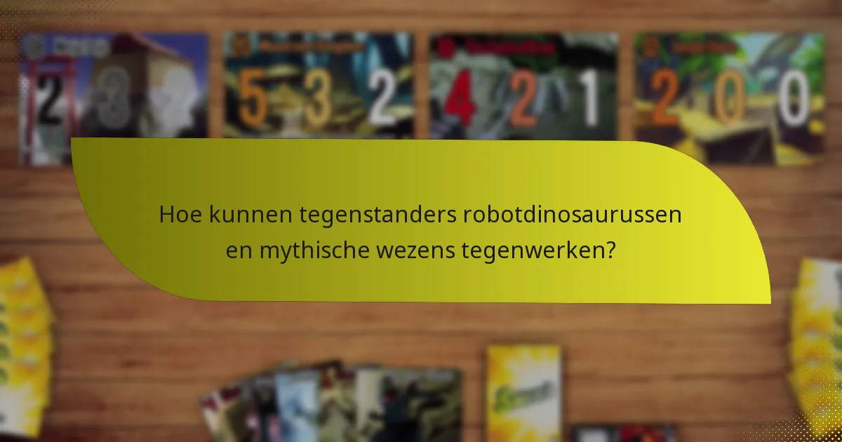 Hoe synergiseren robotdinosaurussen en mythische wezens?
