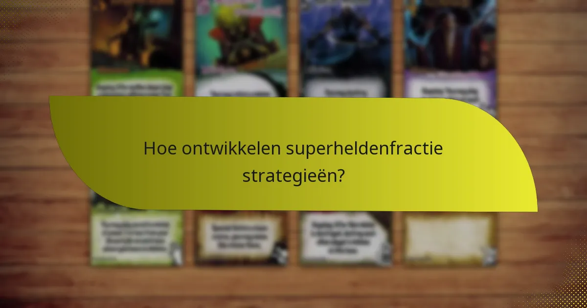 Wat zijn de sterke punten van verschillende superheldenfractie?
