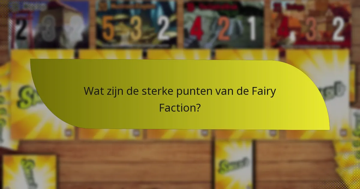 Hoe verhoudt de Fairy Faction zich tot andere facties?