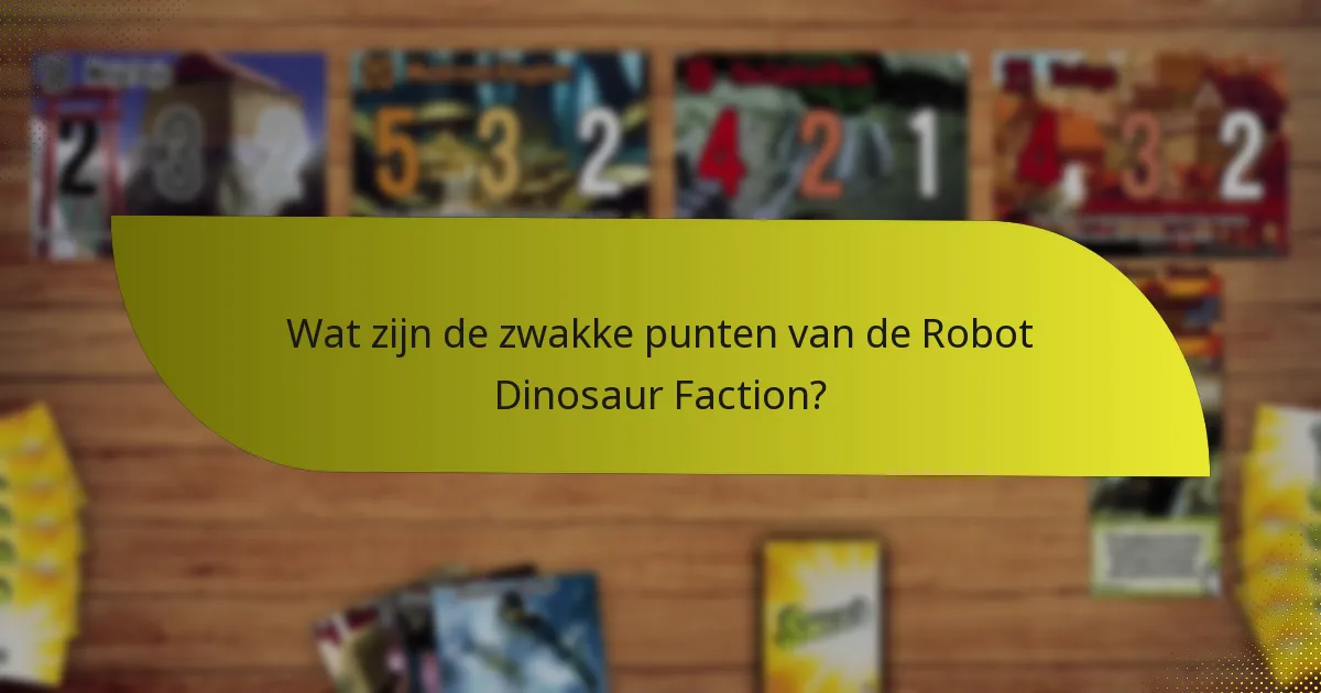 Hoe verhoudt de Robot Dinosaur Faction zich tot andere facties?