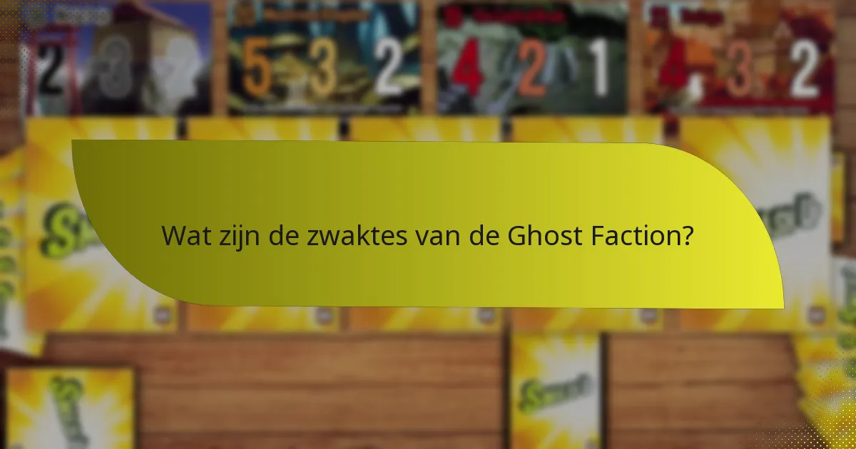 Hoe verhoudt de Ghost Faction zich tot andere factions?