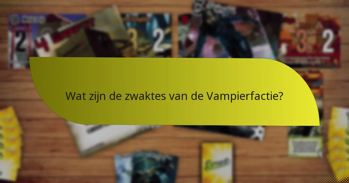 Welke andere facties vergelijken met de Vampierfactie?